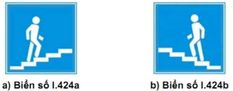 Biển báo I.423 (a,b) “Vị trí người đi bộ sang ngang”