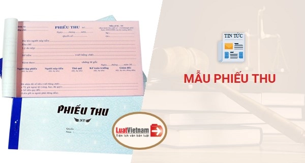 Mẫu Phiếu thu do Bộ Tài chính ban hành và hướng dẫn lập