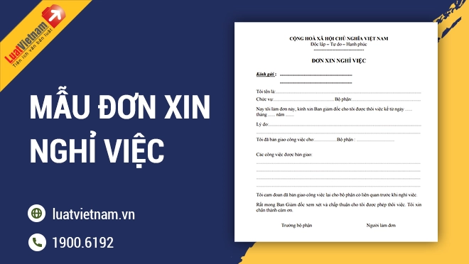 Top 5 mẫu đơn xin nghỉ việc chuyên nghiệp nhất